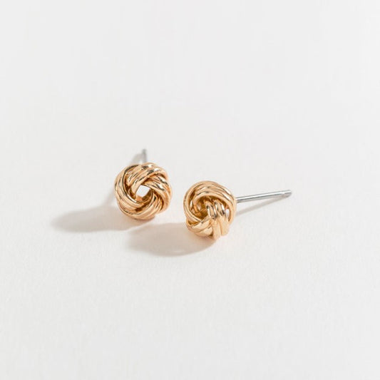 Gold Love Knot Ear Sense Earrings