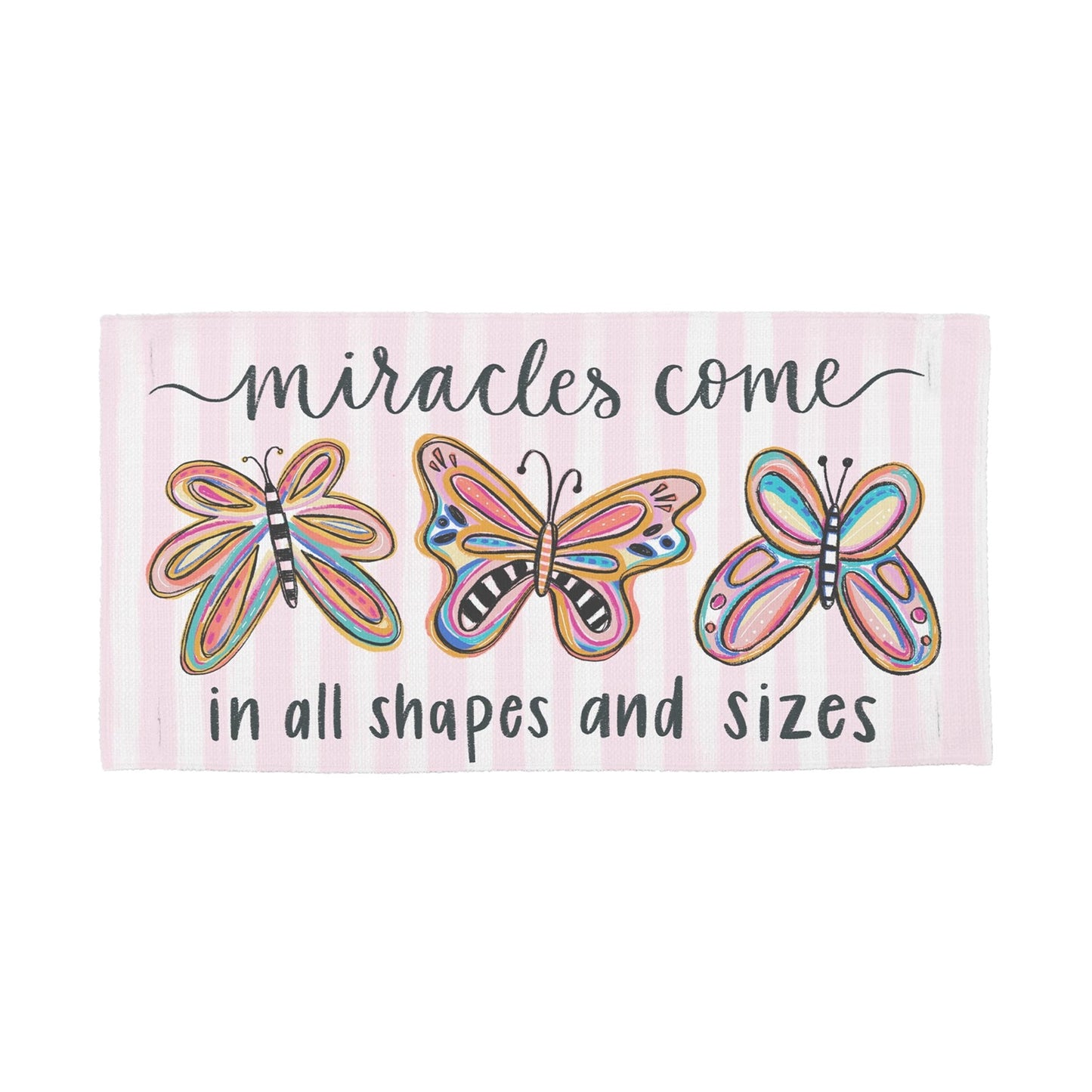 Miracle Come In All Shapes & Sizes Butterflies Pillow Swap