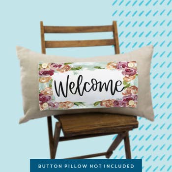 Welcome Floral Pillow Swap