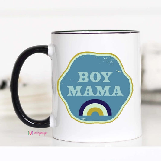 Retro Boy Mama Mug