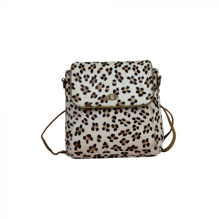 Myra Quaint Leopard Print Backpack